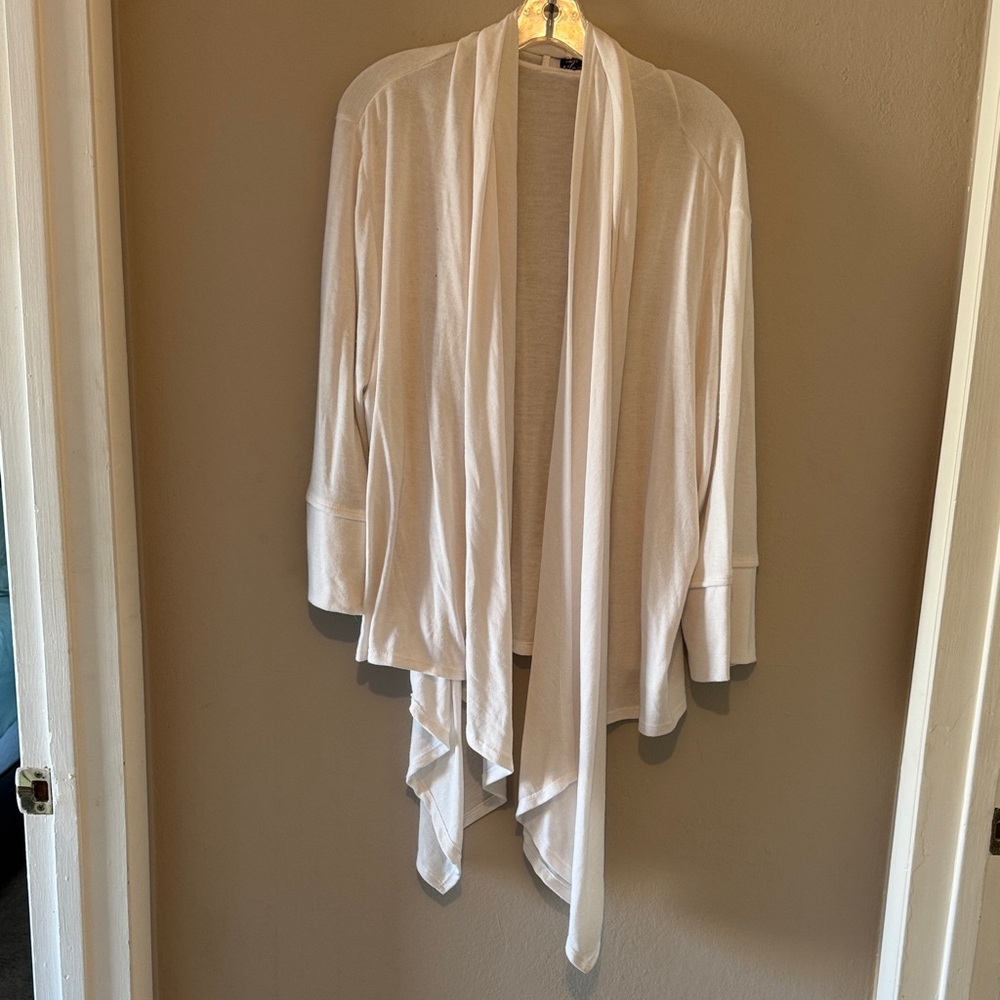 Moa Moa Cream Drape Cardigan